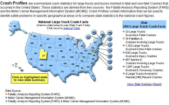 United States graphic with Utah highlighted