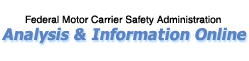 Analysis & Information Online, Federal Motor Carrier Safety Administration