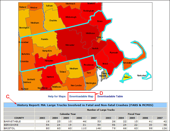 Users can download the map by selecting the 'Downloadable Map'