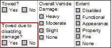 report field for damage